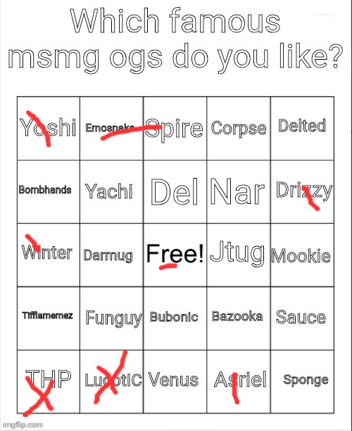 Winter is winter frost, right? | image tagged in which famous msmg ogs do you like | made w/ Imgflip meme maker