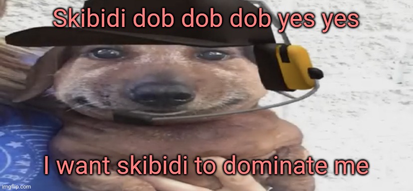 chucklenuts | Skibidi dob dob dob yes yes; I want skibidi to dominate me | image tagged in chucklenuts | made w/ Imgflip meme maker