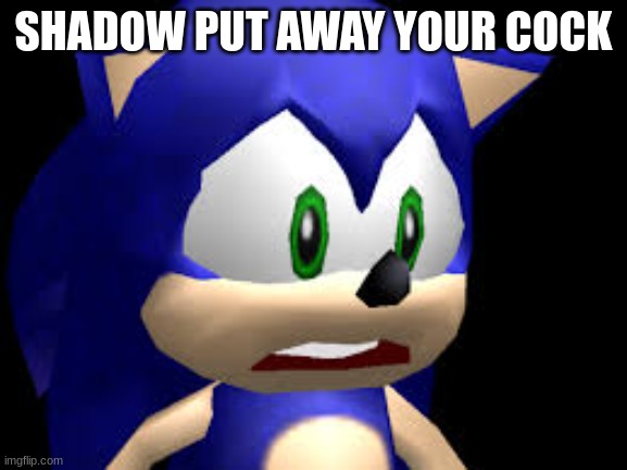 SHADOW PUT AWAY YOUR COCK | made w/ Imgflip meme maker