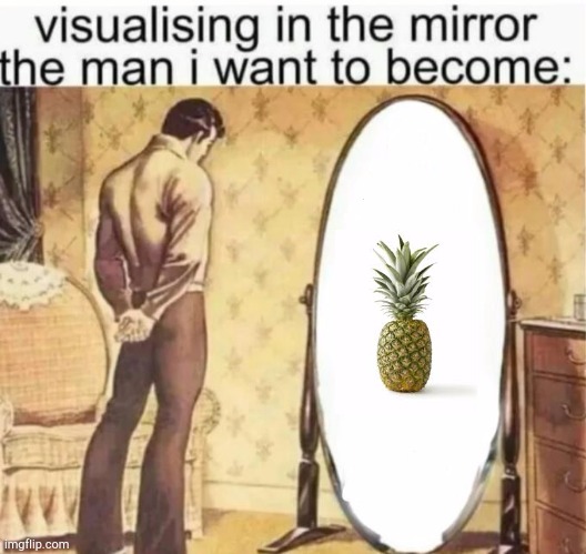 Visualising in the mirror the man i want to become: | image tagged in visualising in the mirror the man i want to become | made w/ Imgflip meme maker