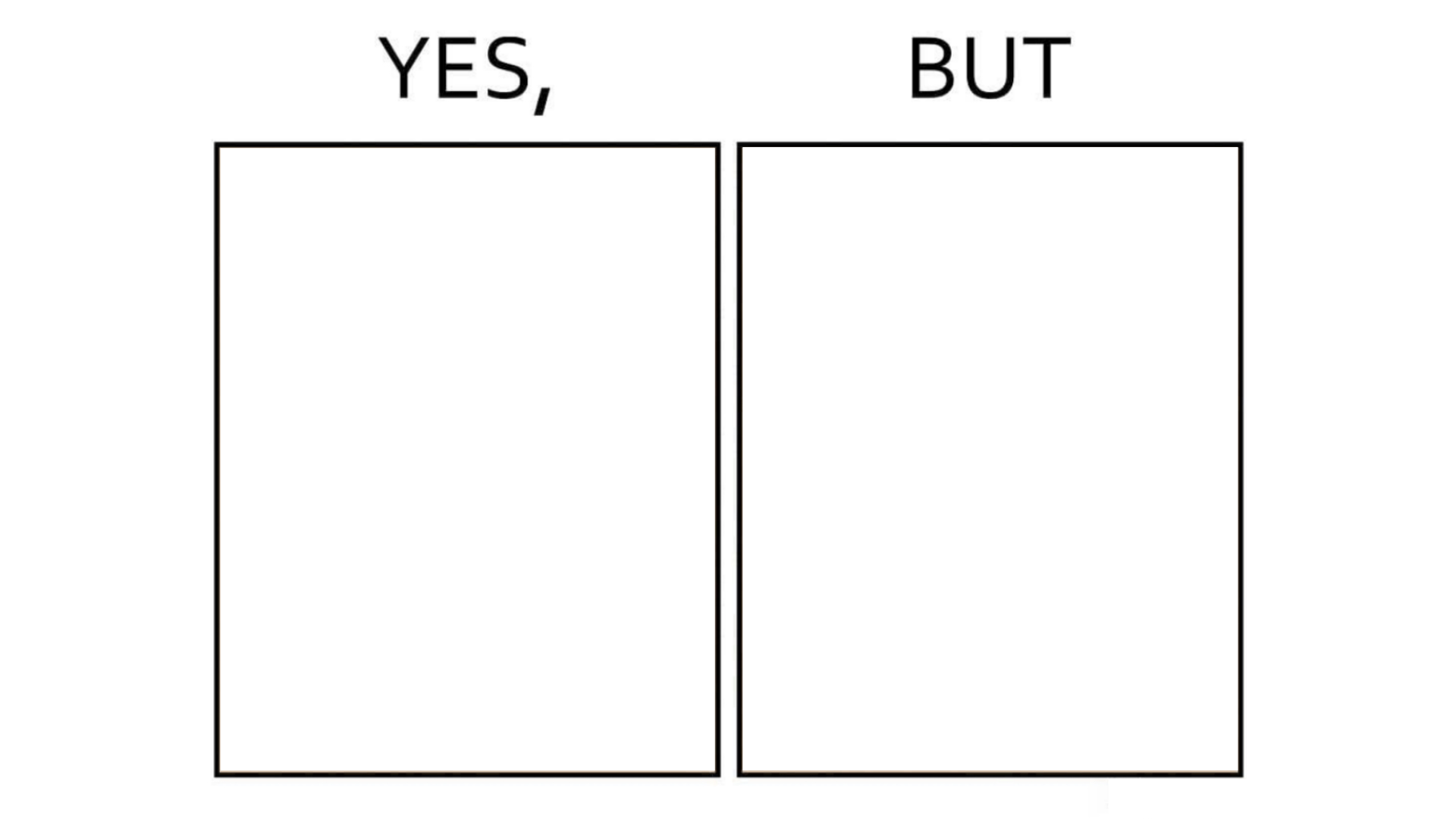 Yes But Empty Blank Meme Template