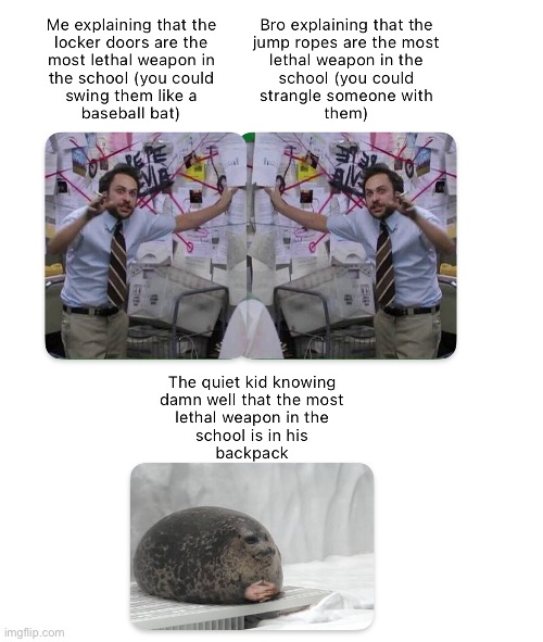 school shooting LMAO | made w/ Imgflip meme maker