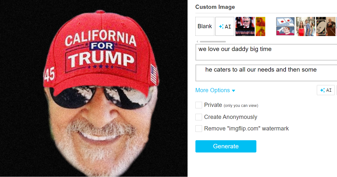 MAGA Blank Meme Template