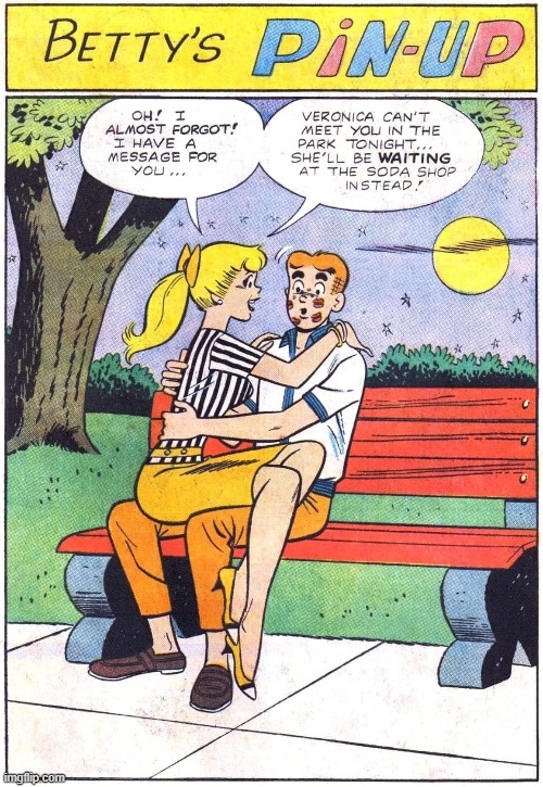 The Luckiest Guy in Riverdale, New York | image tagged in vince vance,archie,betty,veronica,comics,cartoons | made w/ Imgflip meme maker