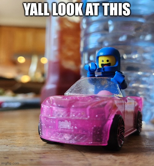 What am I doing with my life | YALL LOOK AT THIS | image tagged in car,lego,the lego movie | made w/ Imgflip meme maker