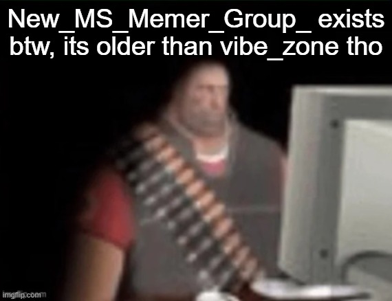 comment to get mod in it | New_MS_Memer_Group_ exists btw, its older than vibe_zone tho | image tagged in sad heavy computer | made w/ Imgflip meme maker