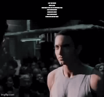 Eminem Rapping To Crowd - Gif Version - Imgflip