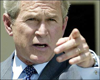 George Bush Pointing Blank Meme Template