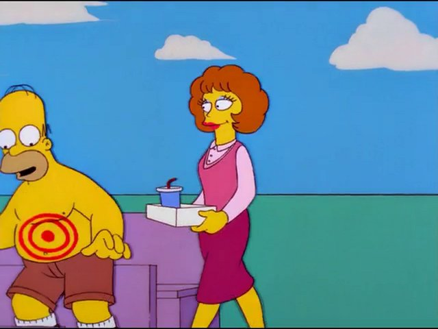 Maude Flanders Hot Dog T-Shirt Blank Meme Template