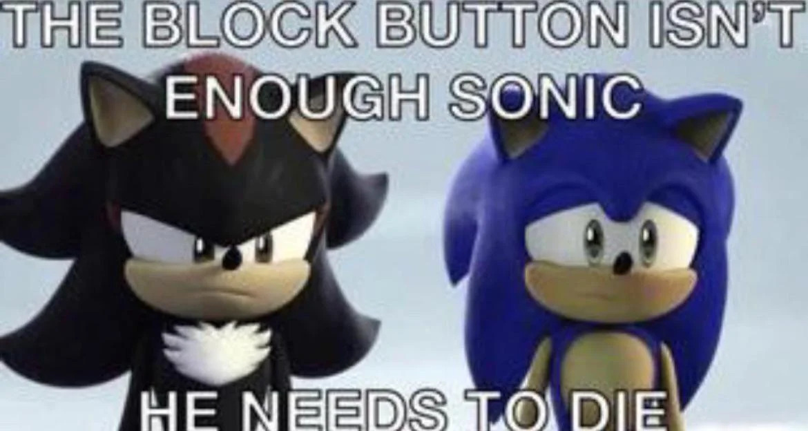 Sonic block button Blank Meme Template