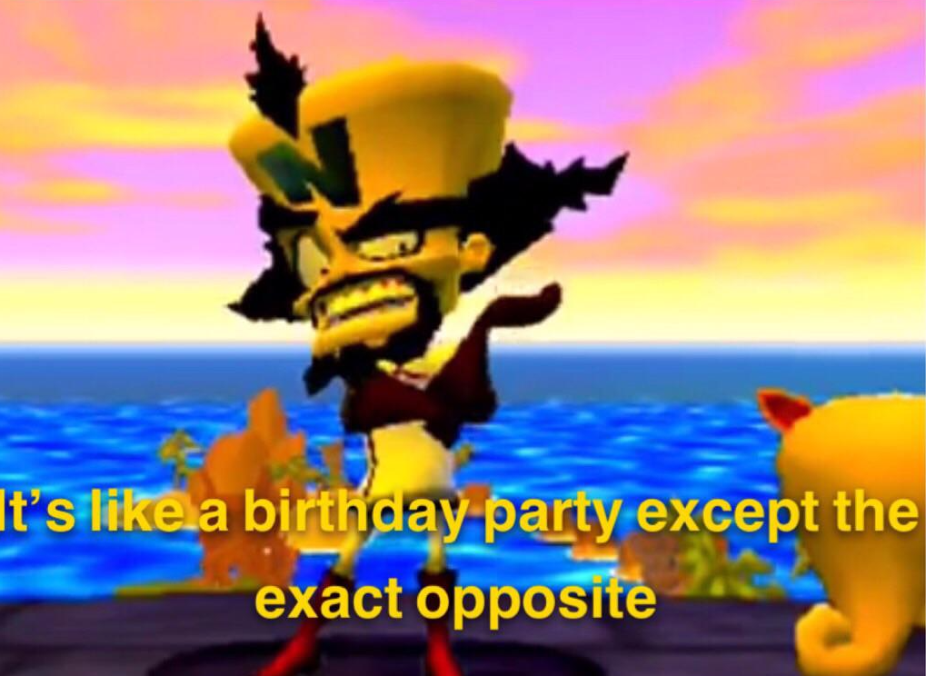 High Quality It's like a bday party Blank Meme Template