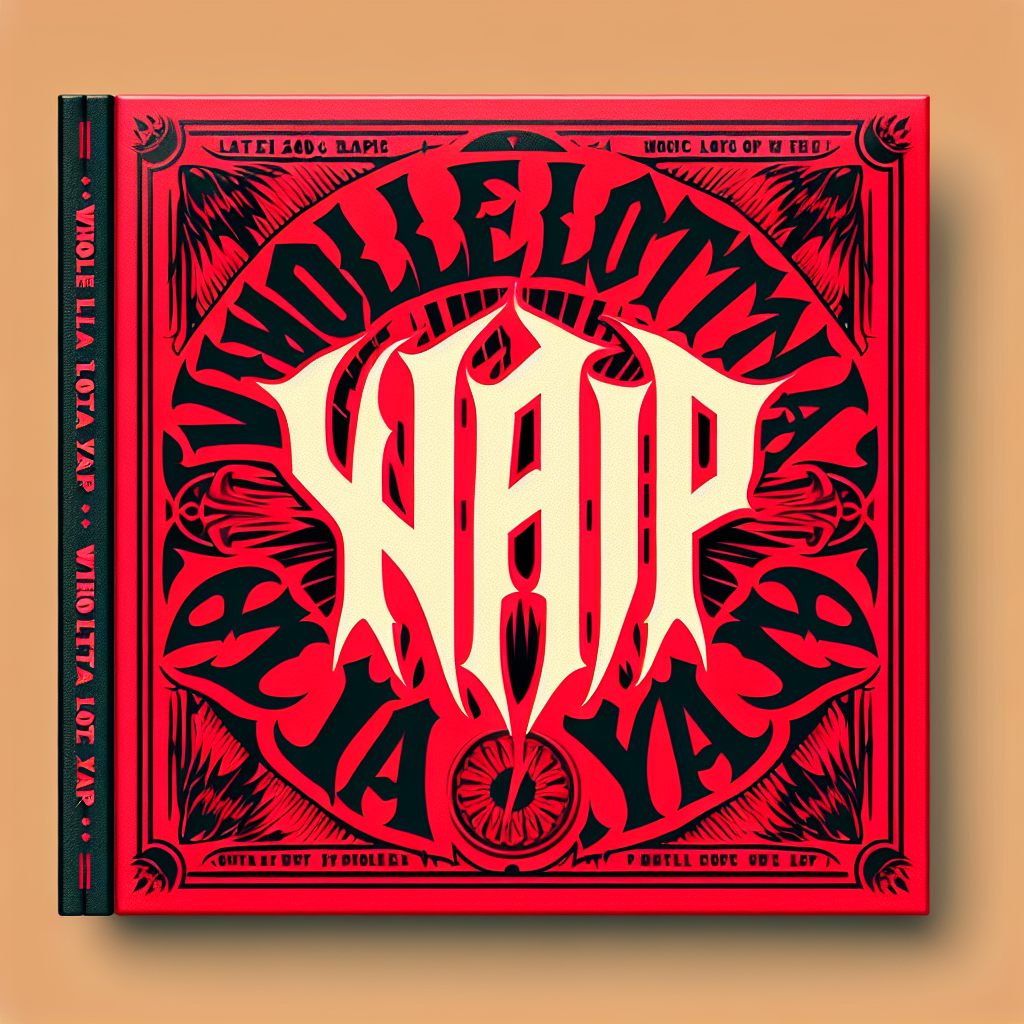 High Quality Whole lotta red album cover but replace the text with "whole lot Blank Meme Template