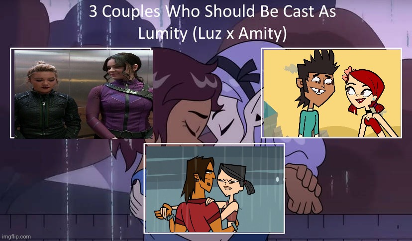 3 Couples Who Should Be Cast as Lumity (Luz x Amity) | image tagged in 3 couples who should be cast as lumity luz x amity | made w/ Imgflip meme maker