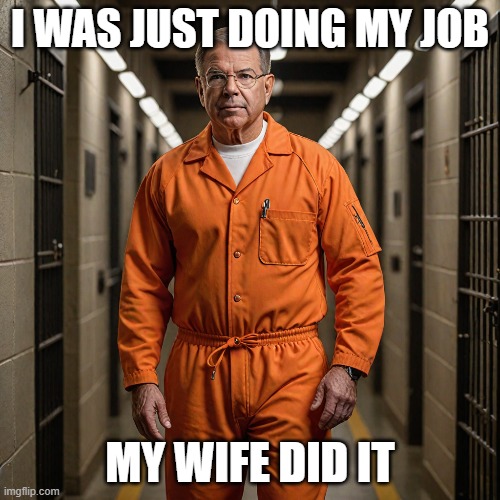 I WAS JUST DOING MY JOB; MY WIFE DID IT | made w/ Imgflip meme maker
