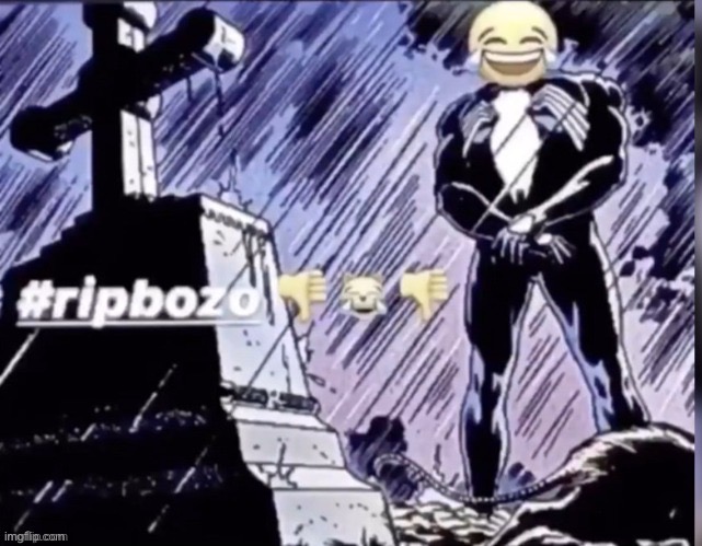 rip bozo | image tagged in rip bozo | made w/ Imgflip meme maker