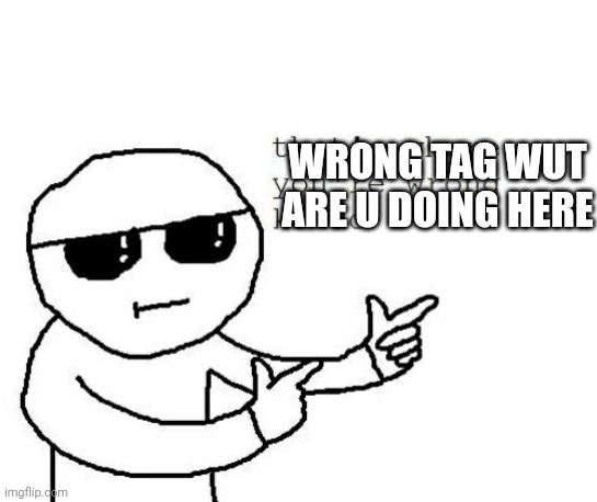 That's where you're wrong kiddo | WRONG TAG WUT ARE U DOING HERE | image tagged in that's where you're wrong kiddo | made w/ Imgflip meme maker