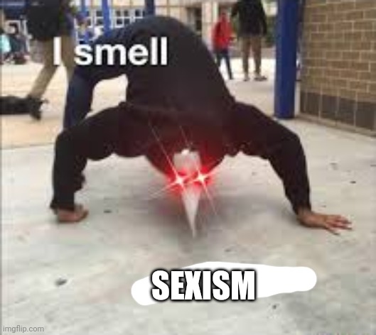 SEXISM | image tagged in i smell pestilence | made w/ Imgflip meme maker