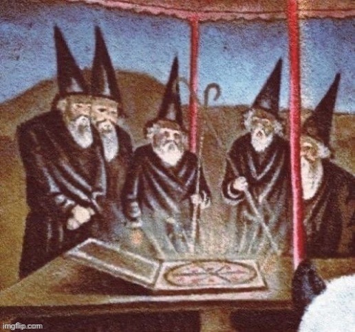 The council is inspecting my summoning skills | image tagged in wizard | made w/ Imgflip meme maker