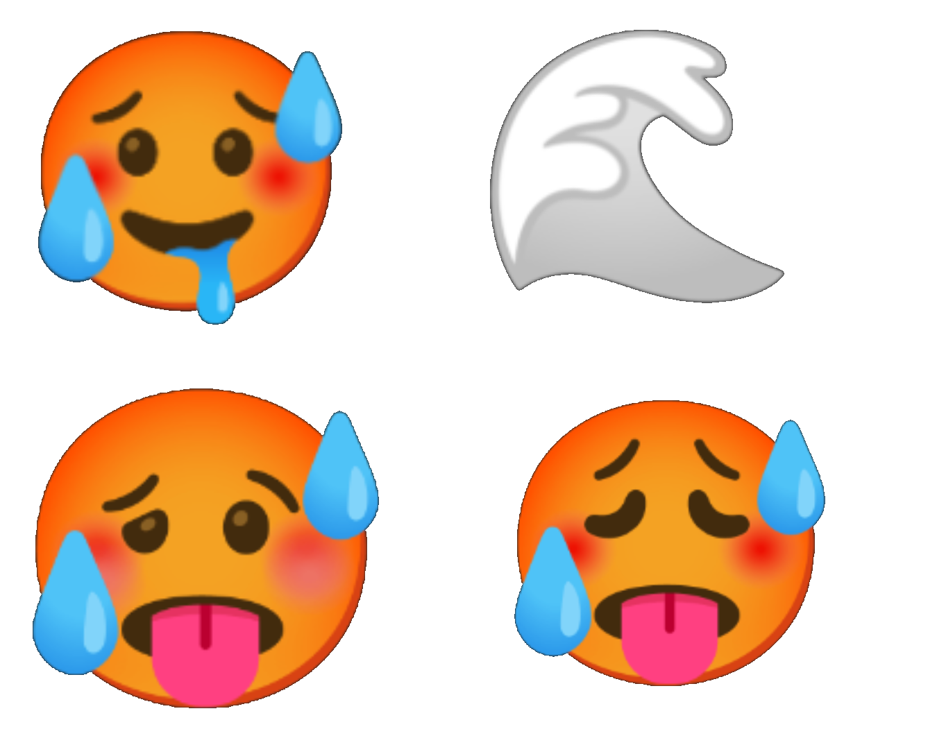 High Quality sussy emojis Blank Meme Template