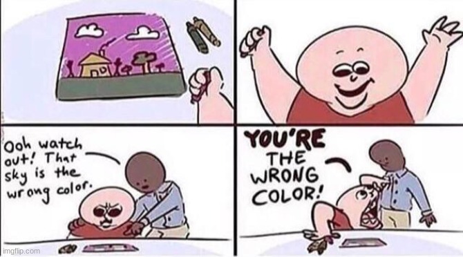Shirt wrong color | image tagged in shirt wrong color | made w/ Imgflip meme maker