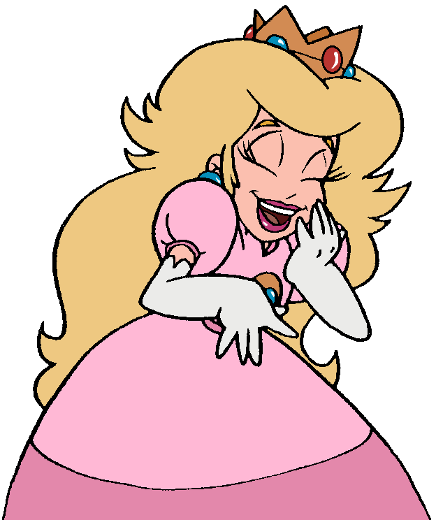 High Quality peach laughing Blank Meme Template