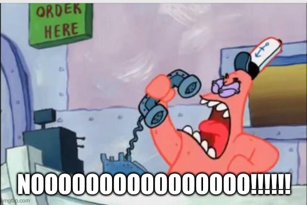 NO THIS IS PATRICK | NOOOOOOOOOOOOOOOO!!!!!! | image tagged in no this is patrick | made w/ Imgflip meme maker