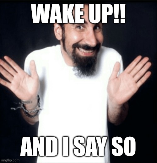 Chop suey guy | WAKE UP!! AND I SAY SO | image tagged in funny memes | made w/ Imgflip meme maker