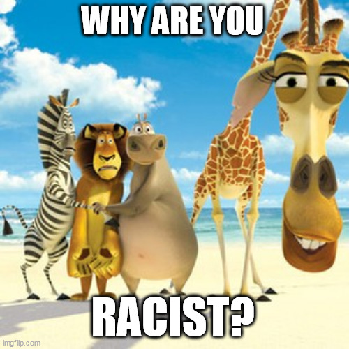 why are you white | WHY ARE YOU RACIST? | image tagged in why are you white | made w/ Imgflip meme maker