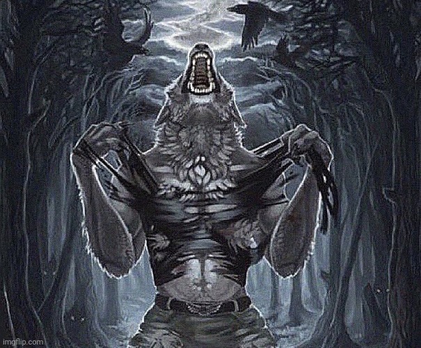 werewolf ripping shirt | image tagged in werewolf ripping shirt | made w/ Imgflip meme maker