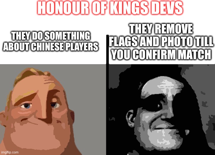 Teacher's Copy | HONOUR OF KINGS DEVS; THEY DO SOMETHING ABOUT CHINESE PLAYERS; THEY REMOVE FLAGS AND PHOTO TILL YOU CONFIRM MATCH | image tagged in teacher's copy | made w/ Imgflip meme maker