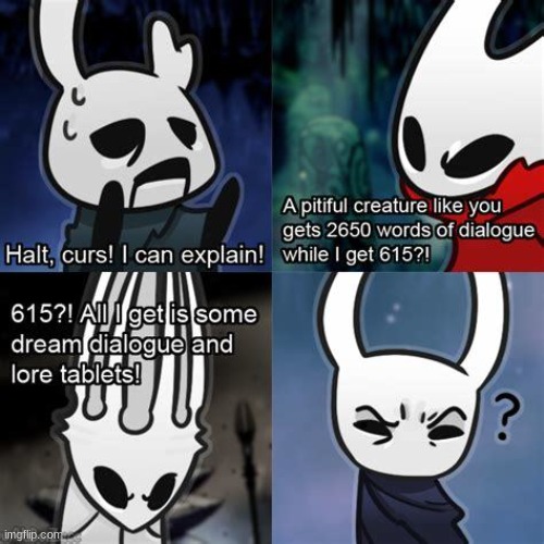 Hollow knight meme that none of you will understand | image tagged in gaming,hollow knight | made w/ Imgflip meme maker