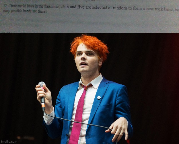 we know how this ends | image tagged in mcr,my chemical romance,emo,oh my god,gerard way,math | made w/ Imgflip meme maker