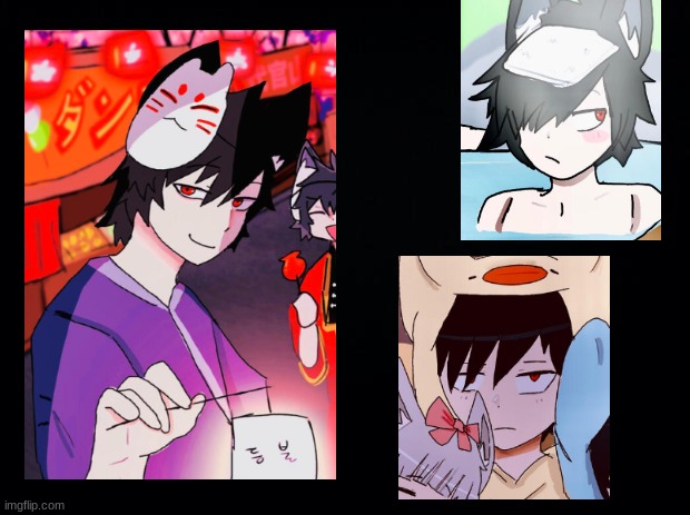 Smash, pass, kiss or cuddle? (HE IS HUMAN he just has ears) | image tagged in black background | made w/ Imgflip meme maker