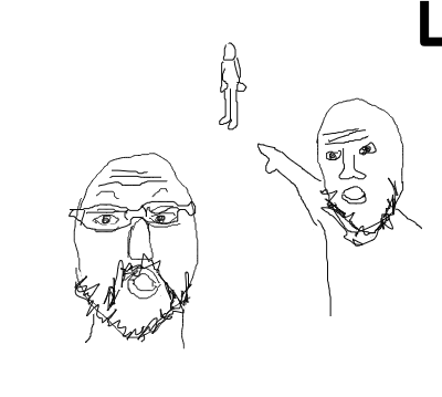 High Quality Poorly drawn soyjaks pointing Blank Meme Template