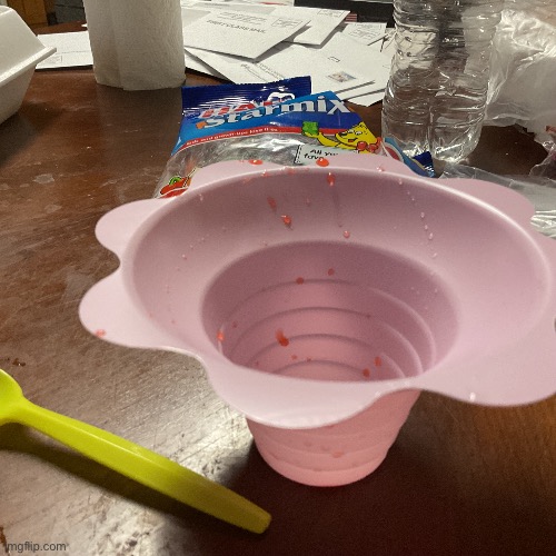 Finished my snow cone :) | made w/ Imgflip meme maker