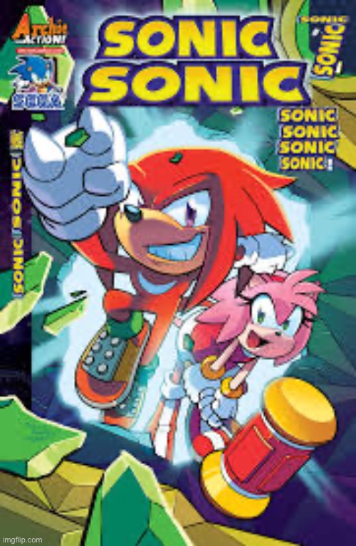 image tagged in knuckles,amy rose,sonic the hedgehog,expand dong | made w/ Imgflip meme maker