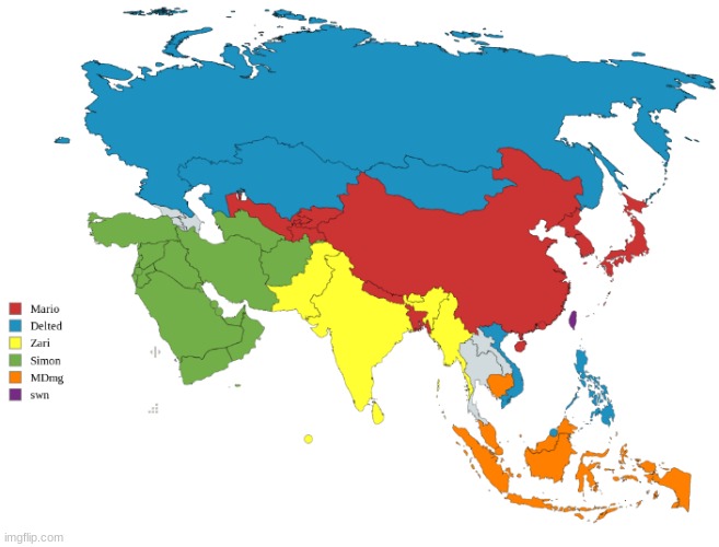 official round 4 (all of asia are at war with eachother) | made w/ Imgflip meme maker
