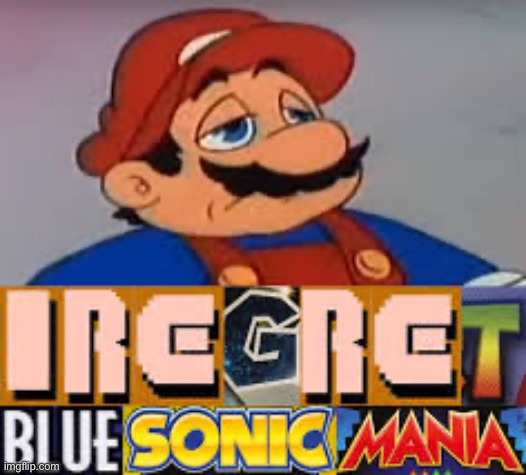 image tagged in mario,sonic the hedgehog,expand dong | made w/ Imgflip meme maker