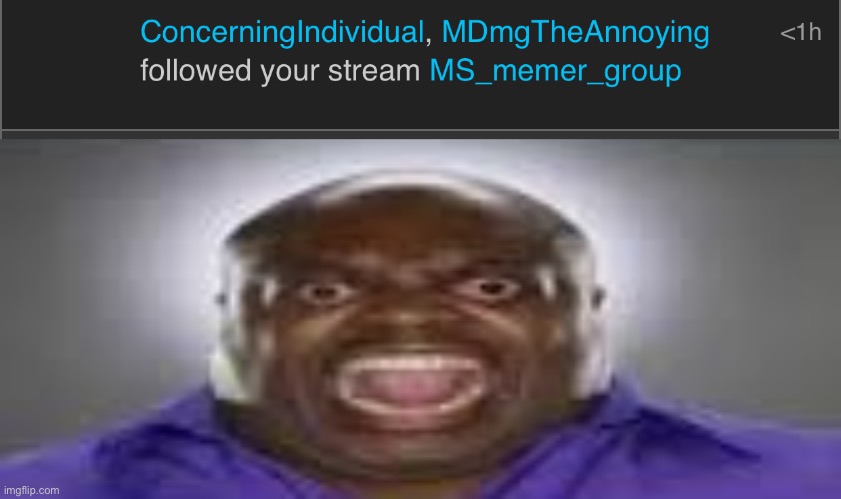 who’s concerningindividual | image tagged in black man screaming meme | made w/ Imgflip meme maker