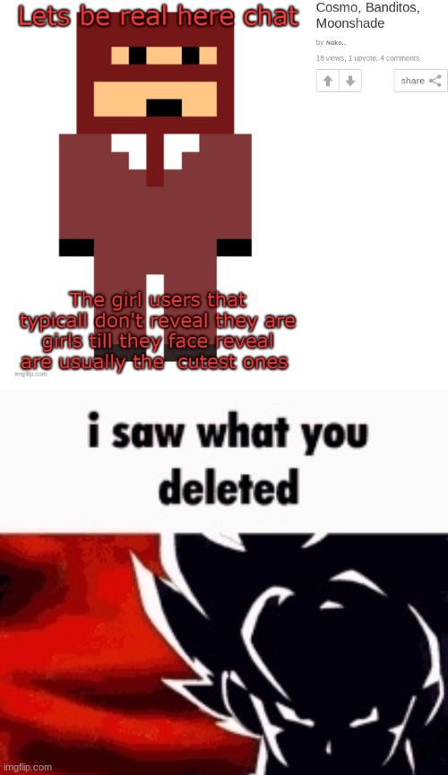@Neko | image tagged in i saw what you deleted | made w/ Imgflip meme maker