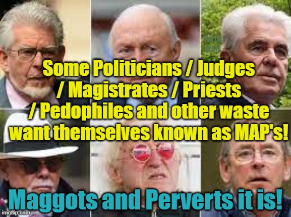 Pedophiles, the Judiciary, Politicians, Wokeness n Maps | Yarra Man; Some Politicians / Judges / Magistrates / Priests / Pedophiles and other waste want themselves known as MAP's! Maggots and Perverts it is! | image tagged in evil,predators,filth,the lowest scum in history,waste,shit | made w/ Imgflip meme maker