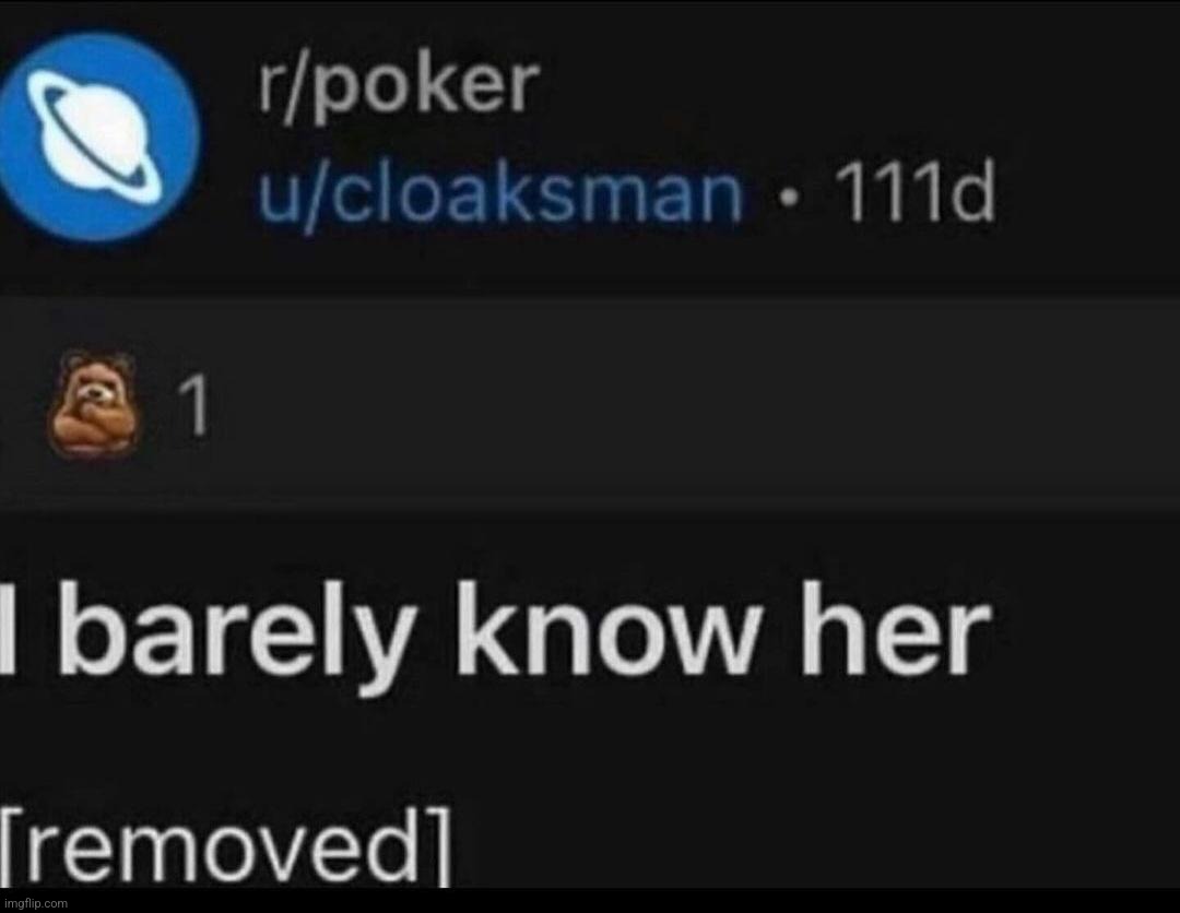 poker? i barely know- *gets stabbed to death* | made w/ Imgflip meme maker