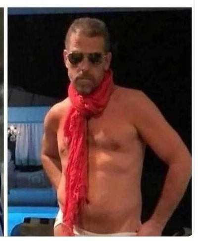 High Quality Hunter biden in skivvies Blank Meme Template