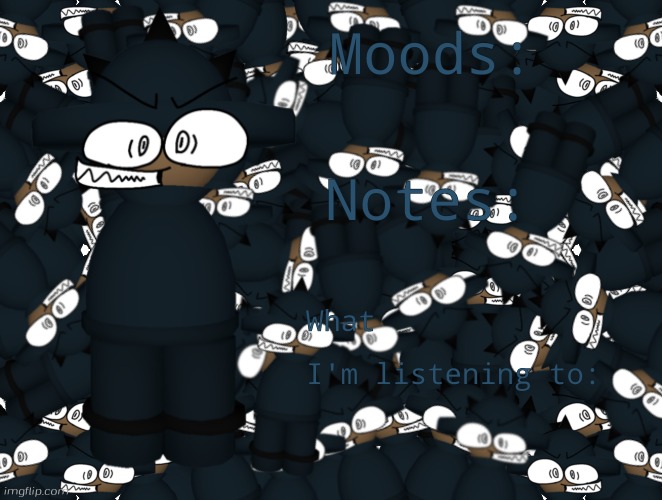 My new template but im used Ibis paint X (Benoit: I use imgflip meme generator to make announcement templates) | image tagged in bomius annoucement temp,ibis paint x,bomius,banbodi,vs banbodi,fnf | made w/ Imgflip meme maker