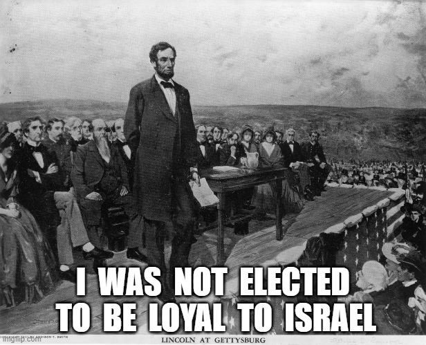 Not My Job | I  WAS  NOT  ELECTED  TO  BE  LOYAL  TO  ISRAEL | image tagged in israel | made w/ Imgflip meme maker