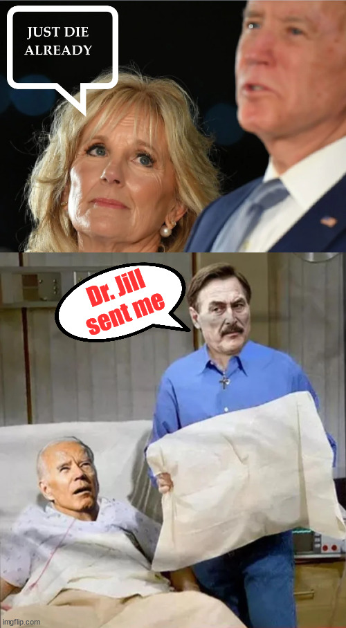 The threat is closer to home than Joe thinks | Dr. Jill sent me | image tagged in dr jill,pulling the strings | made w/ Imgflip meme maker