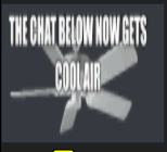 the chat below now gets cool air Blank Meme Template