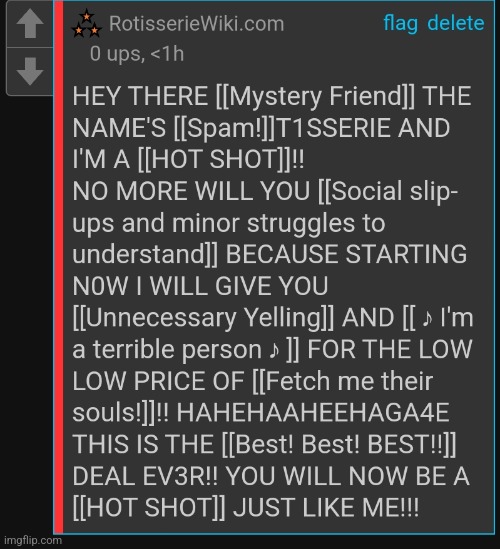 Spamtisserie :fire: | made w/ Imgflip meme maker