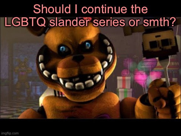 mango on a fork ❗️ | Should I continue the LGBTQ slander series or smth? | image tagged in mango on a fork | made w/ Imgflip meme maker