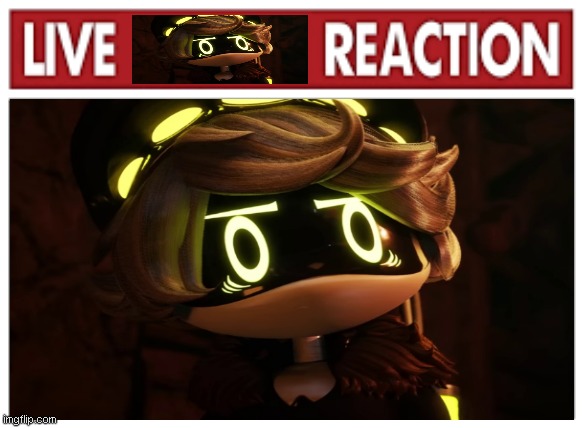 live N reaction | image tagged in murder drones,live x reaction | made w/ Imgflip meme maker